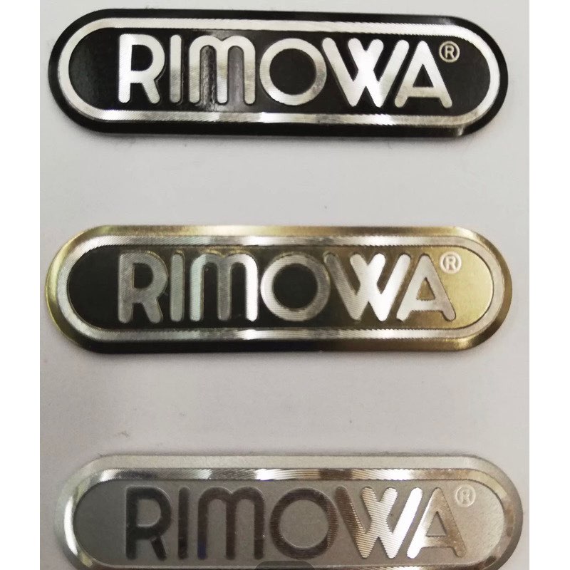 R Rimowa logo Rimowa logo Rimowa Metal logo logo Luggage Sticker Buy Rimowa  Inner logo Sticker A51