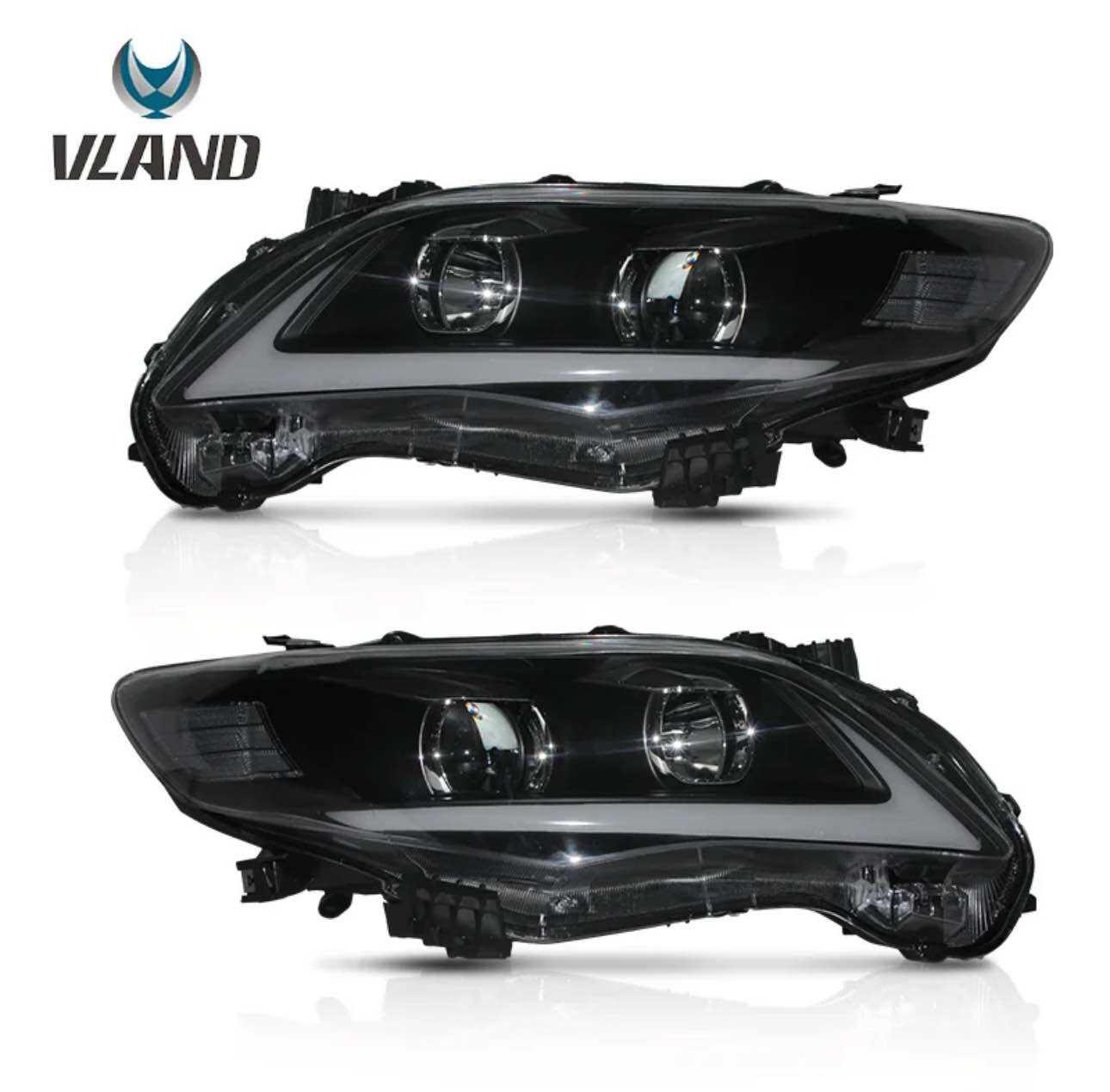 VLAND Toyota Corolla Altis Headlights Fit in 2011-2013 Model
