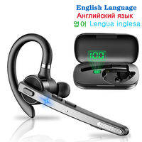 New Bee M53 Bluetooth Headset Wireless Headphone Dual-Mic Mute Noise Cancelling Earpiece Handsfree Earphones for Driver Office