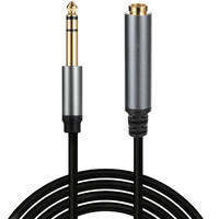 1/4 TS Mono Stereo 6.35mm Male to Female extension Cable Cord TS 6.35 Male Female Lengthen Extend Line Wire 6.35 MF Adapter Line