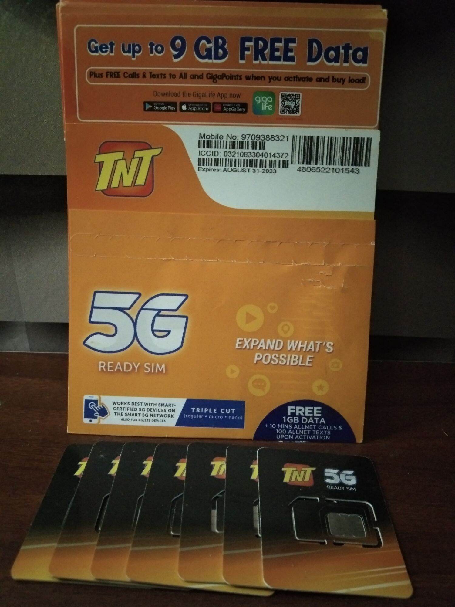 Talk n Text TNT sim card with unli data (No limit) for all sites