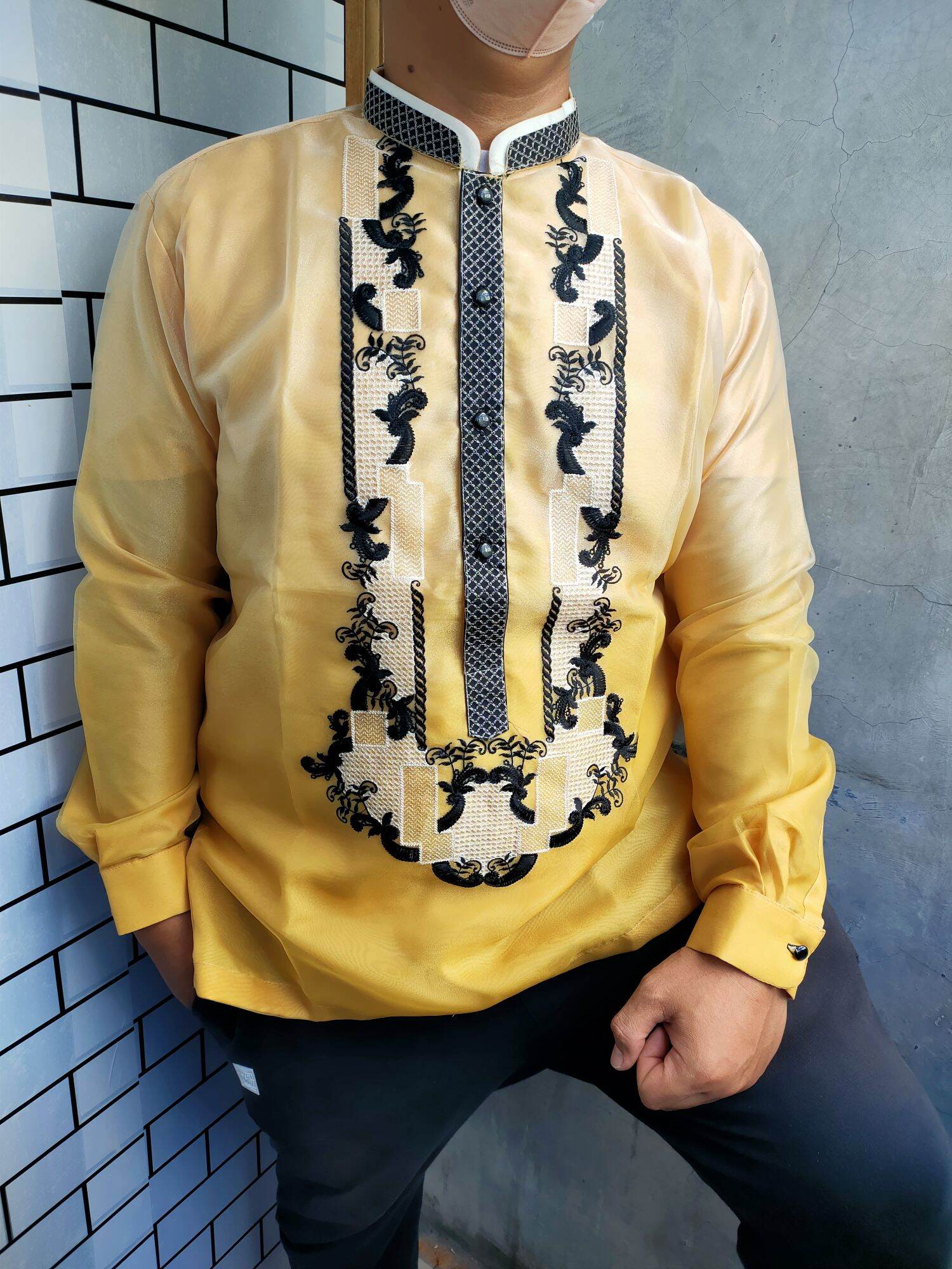 Barong Tagalog Barong Piña Organza Barong Mens Traditional Attire