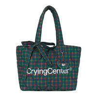 CryingCenter | Multicolor Retro Plaid Tote Bag