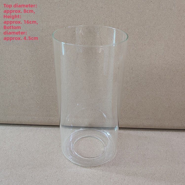 European Style Living Room Chandelier Glass Shade Transparent Clear Finish Cylinder Shape DIY E27 Bulb Universal Lighting Accessory