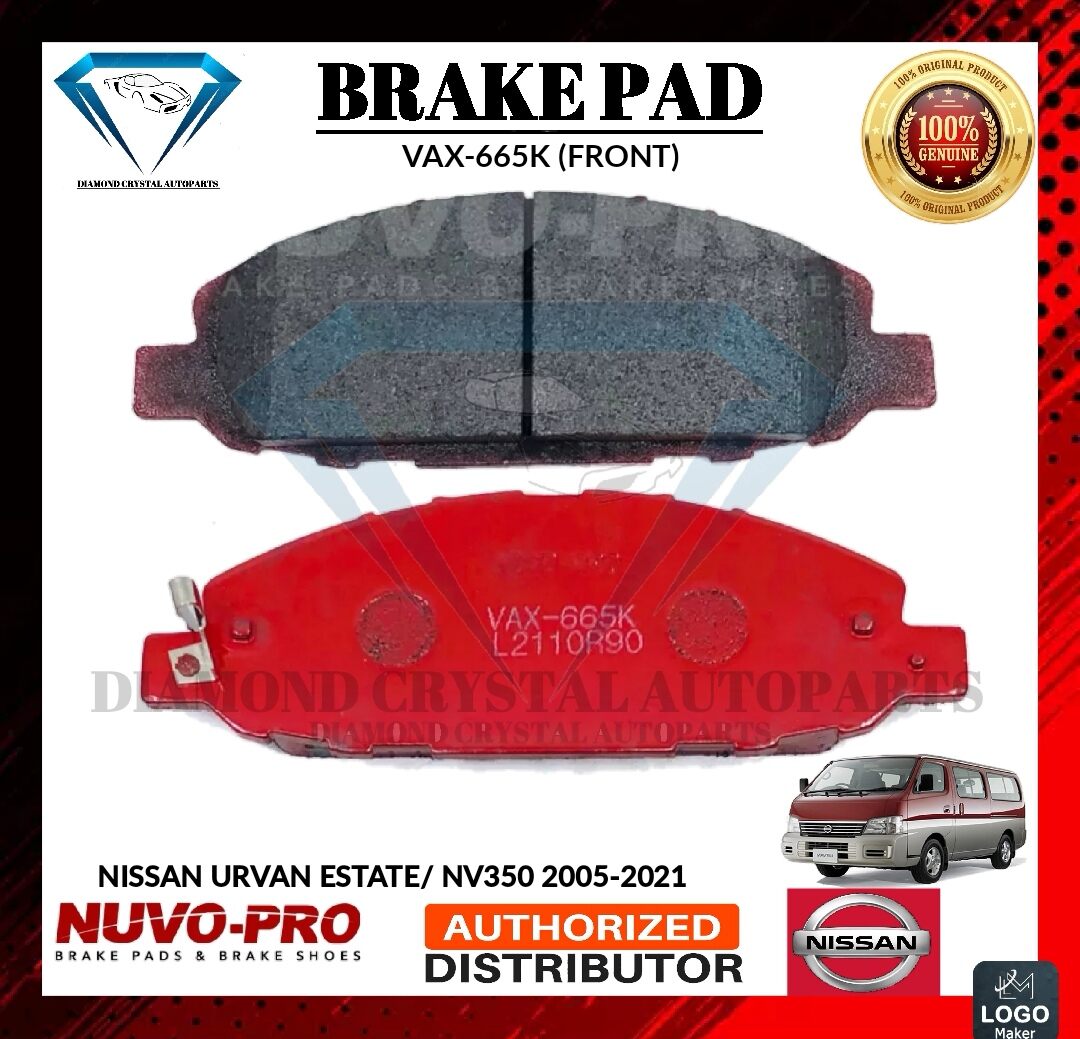 Brake Pad Nissan Urvan State Nv Front Vax K Nuvo