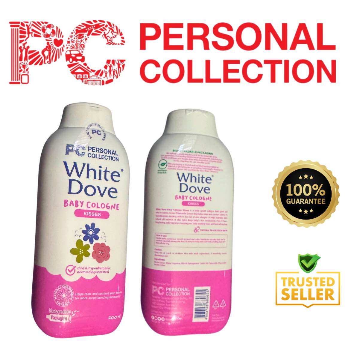 PERSONAL COLLECTION White Dove Baby Mild Hypoallergenic Cologne 200ml  100% Legit Original