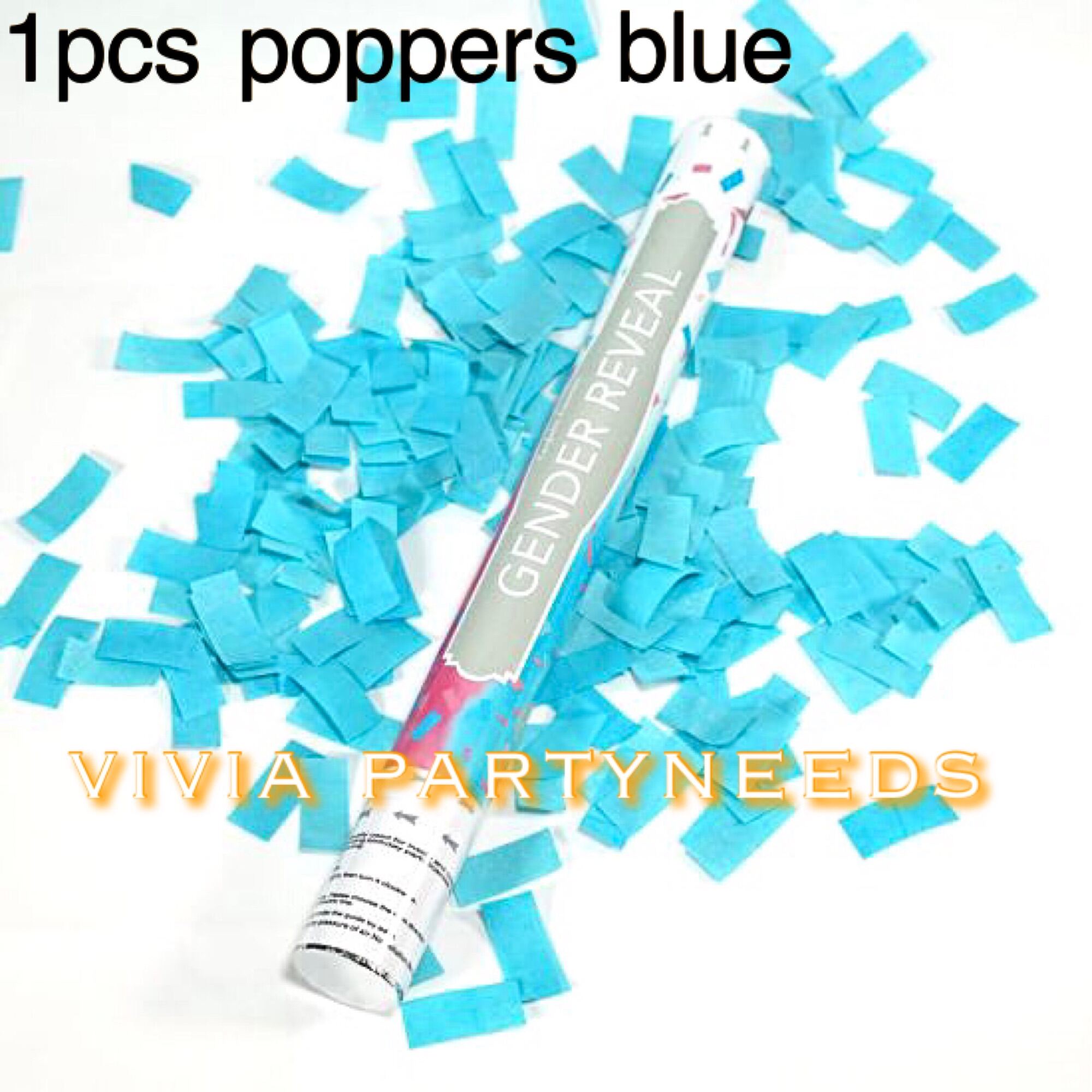 Gender Reveal Party Popper Pink/Blue 40cm Confetti Cannons Boy Or Girl