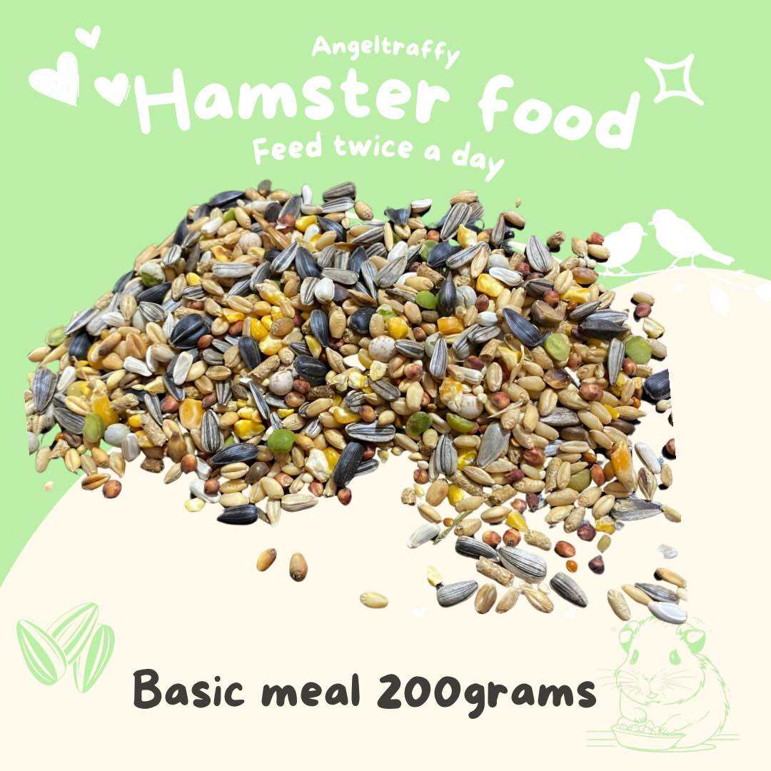 Hamster basic food mix 200grams for hamsters, mice and rats. 