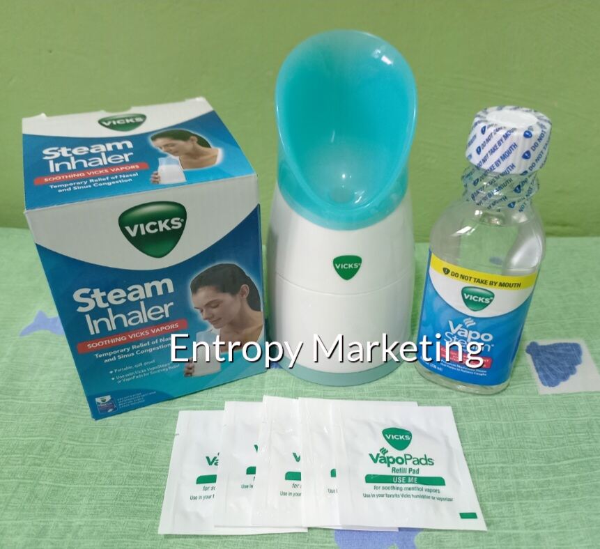 Vicks Steam inhaler with vapopad and vaposteam liquid Lazada PH