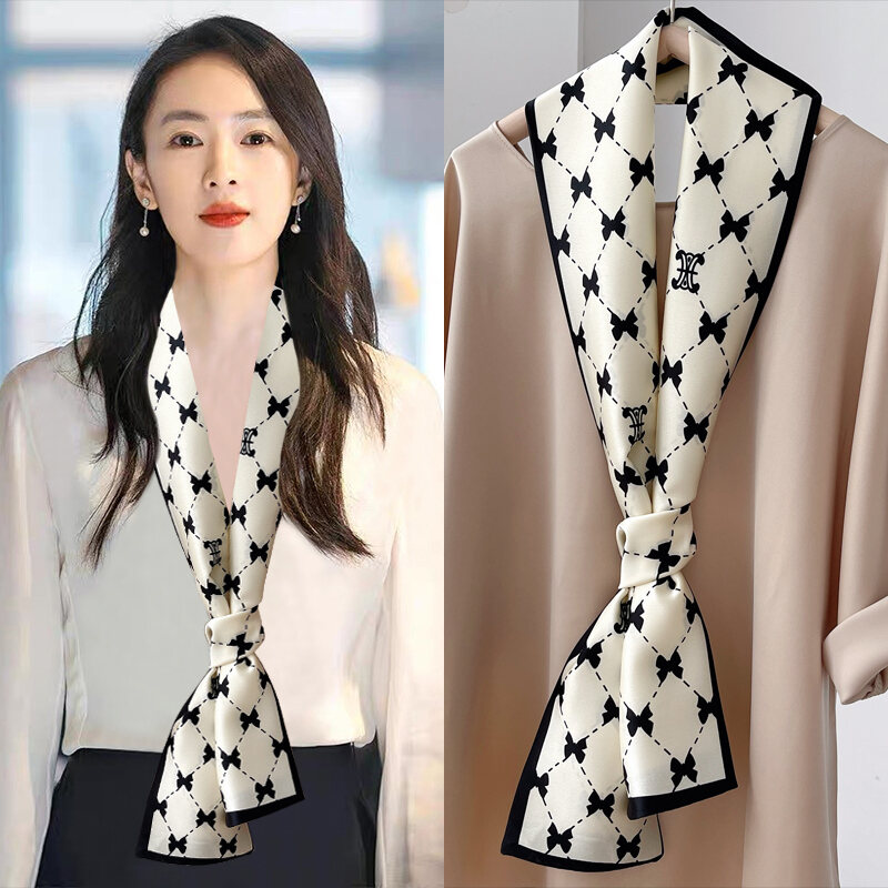 Fashion Small Silk Scarf Women Spring And Summer Small Scarf