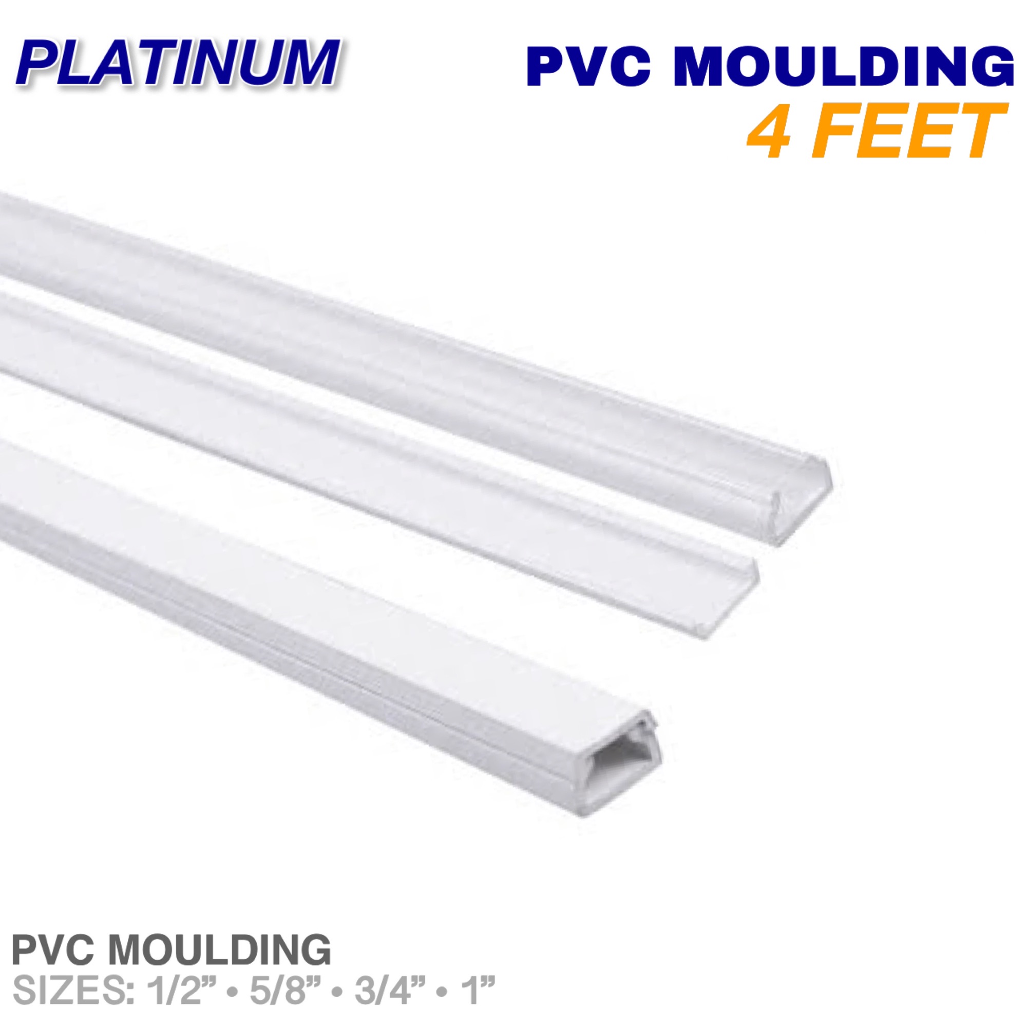 4 FT, PVC Moulding, Electrical Wire Pipe, Plastic Pipe For Protection &  Insulation