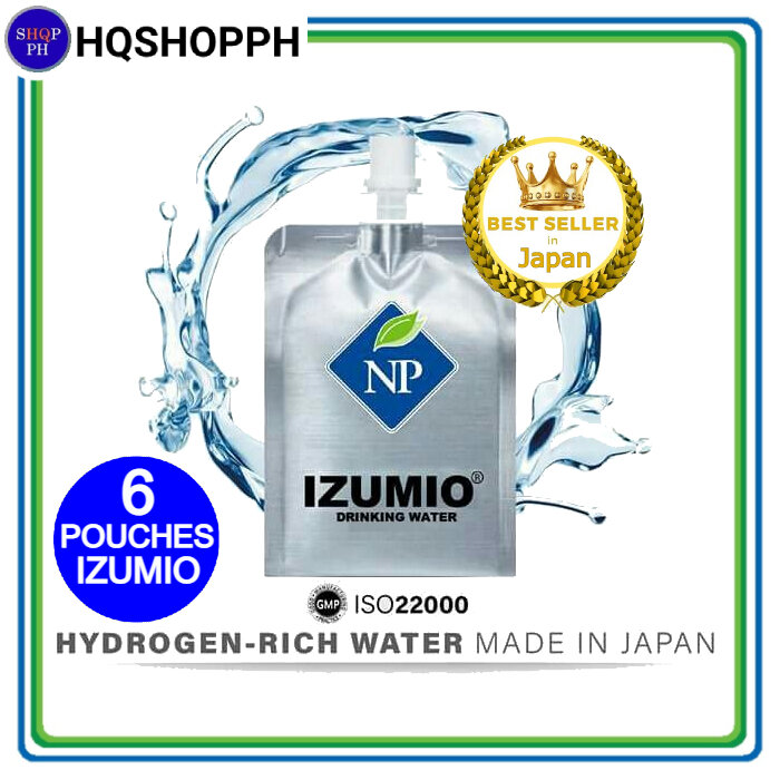 IZUMIO Hydrogen Water 6 pouches Hydrogenized Drinking Water Stronger antioxidant than