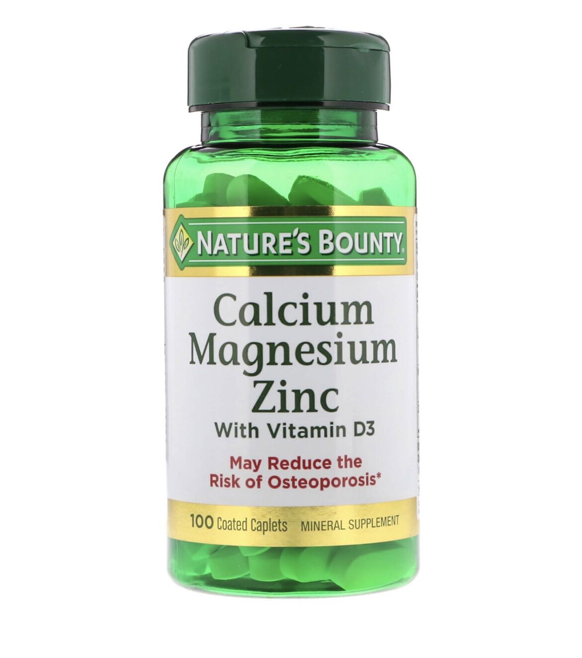 Nature’s Bounty Calcium, Magnesium, Zinc with Vitamin D3, May reduce