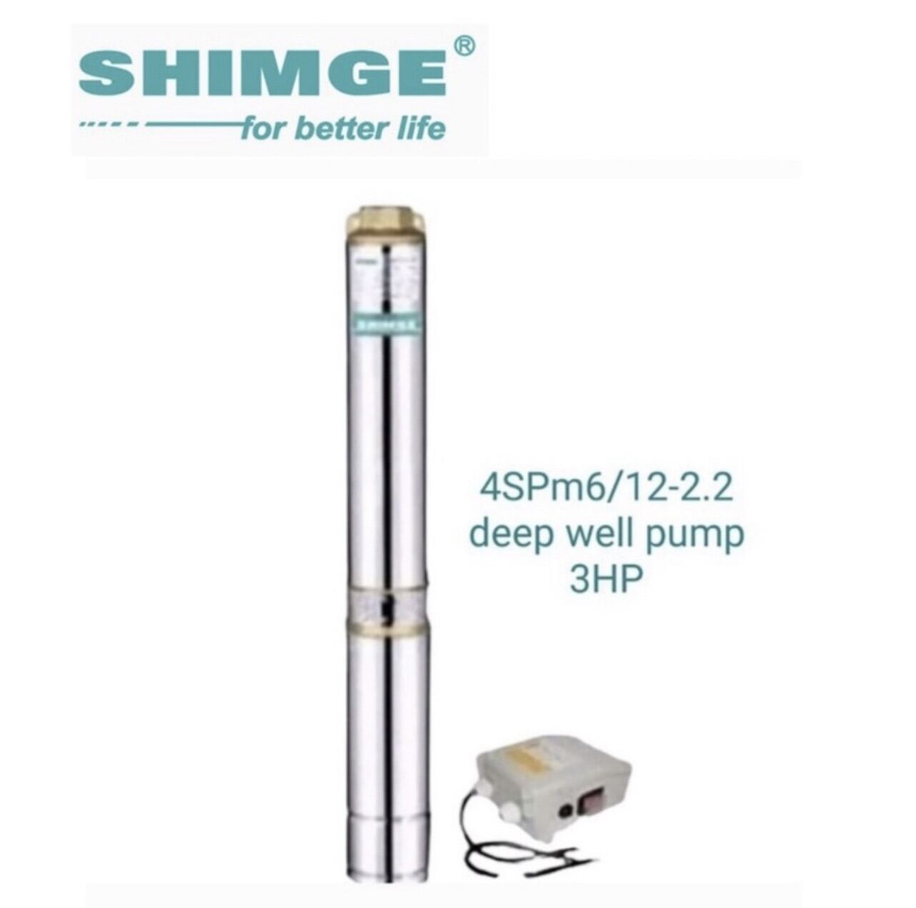 Shimge Submersible Deep Well Pump Model 4spm6 12 2 2 220v 60hz 2 2kw