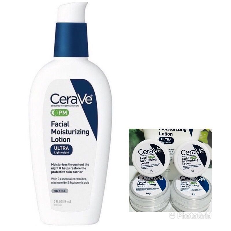 CERAVE PM Facial Moisturizing Lotion 5ml and 10ml Repack