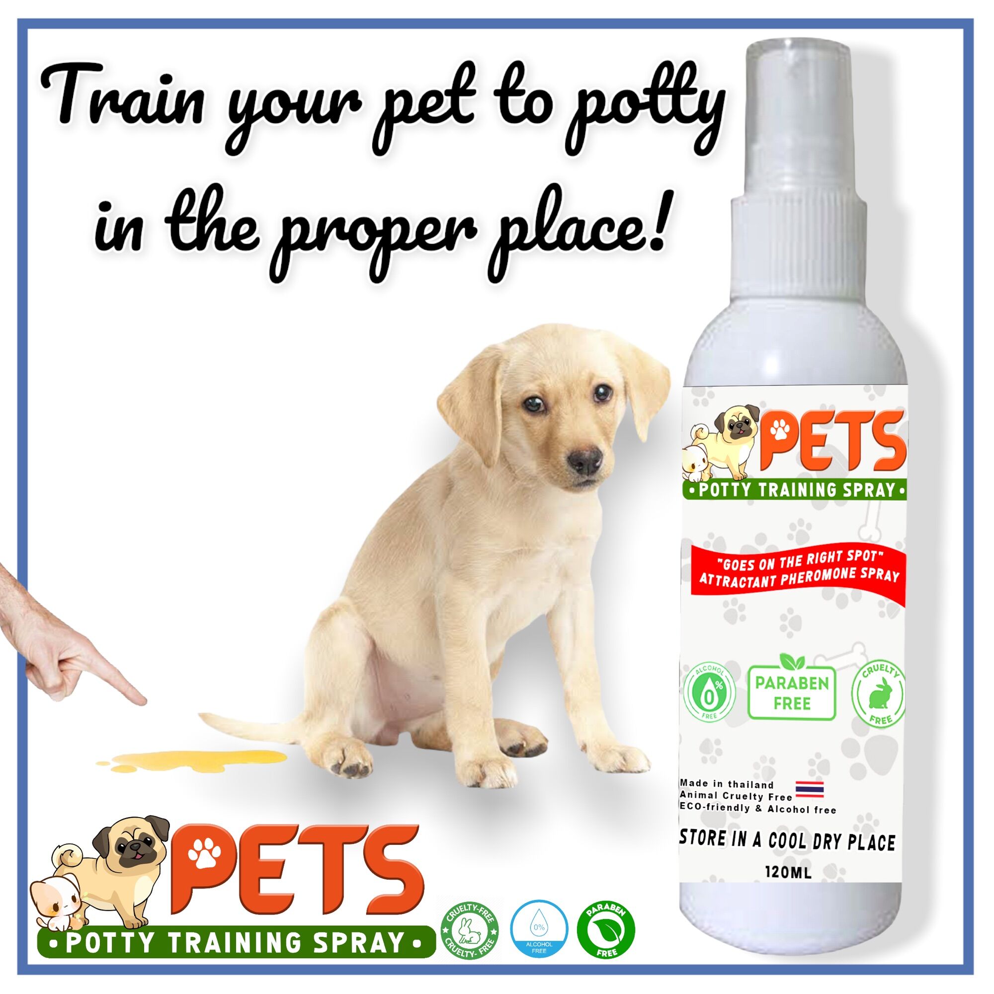 120ml Pets Potty Training Aid Spray ??? Attractive Scent Helps Train Pet ...