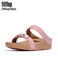 FITFLOP WOMEN FINO MULTI-STONE LEATHER SLIDES - SOFT BLUSH (IU8-B48)