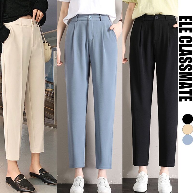 Eaphi basic high-waist slit pants サイズs