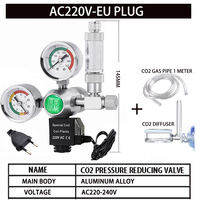 ZRDR | Aquarium CO2 Regulator Electromagnetic Bubble Counter CO2 Gas Cylinder Control Equipment Fish Tank CO2 Pressure Reducing Valve