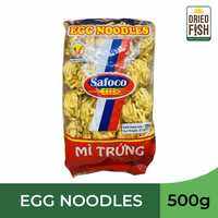 SAFOCO Egg Noodles 500g Thick Strand (20 rolls) - Egg noodles - Thick strand - 500g - 20 rolls - Dried fish Philippines