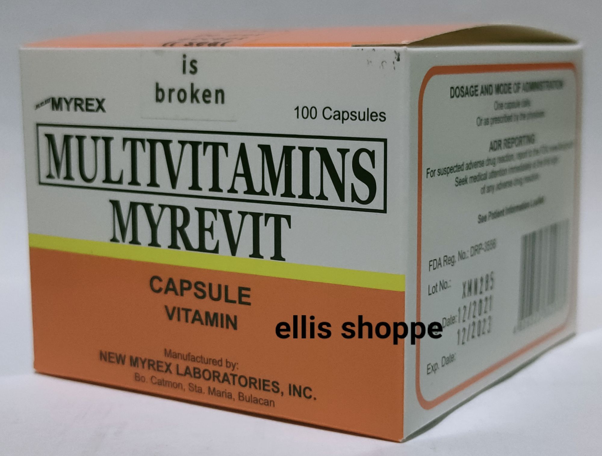 Myrevit MULTIVITAMINS Box of 100 Capsules