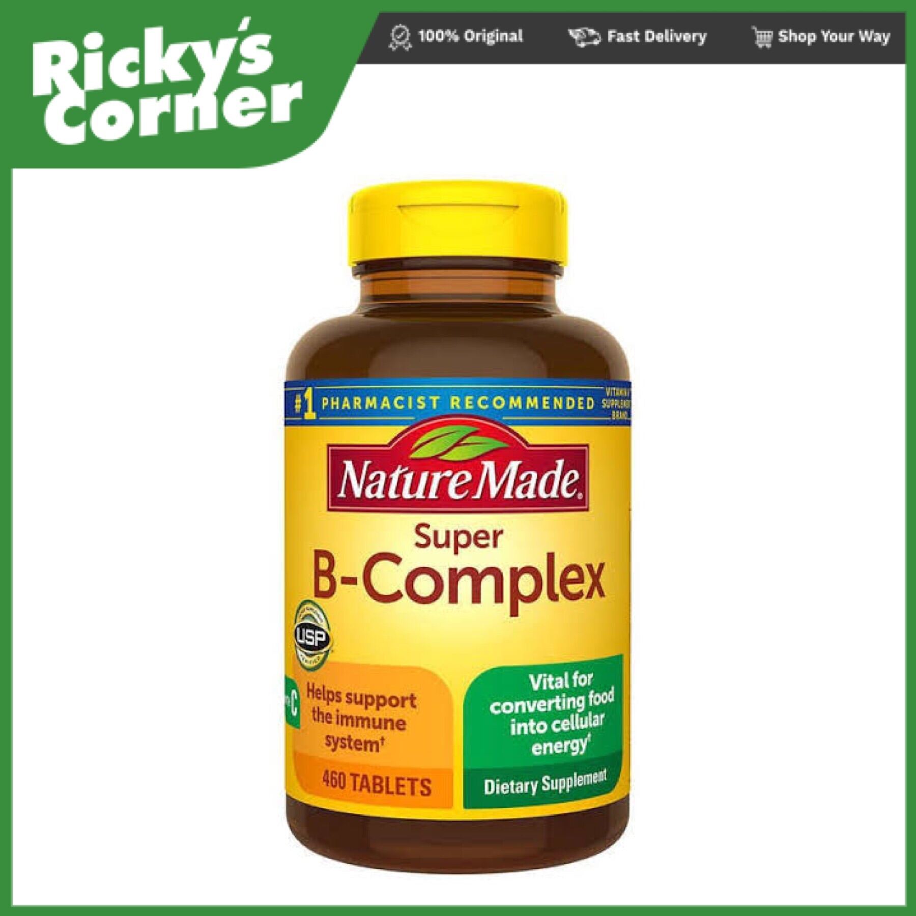 Nature made super b complex 460 tablets with vitamin c