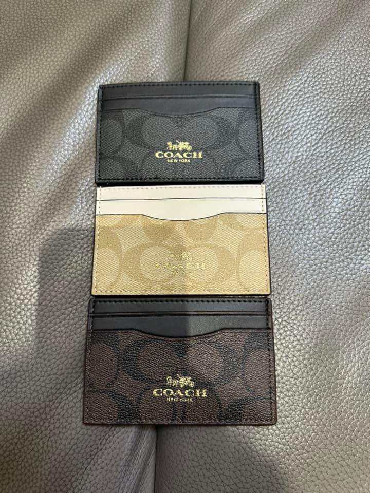 Coach card holder online original