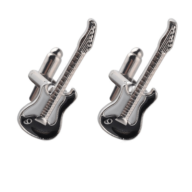 Black and White Guitar Cufflinks by 