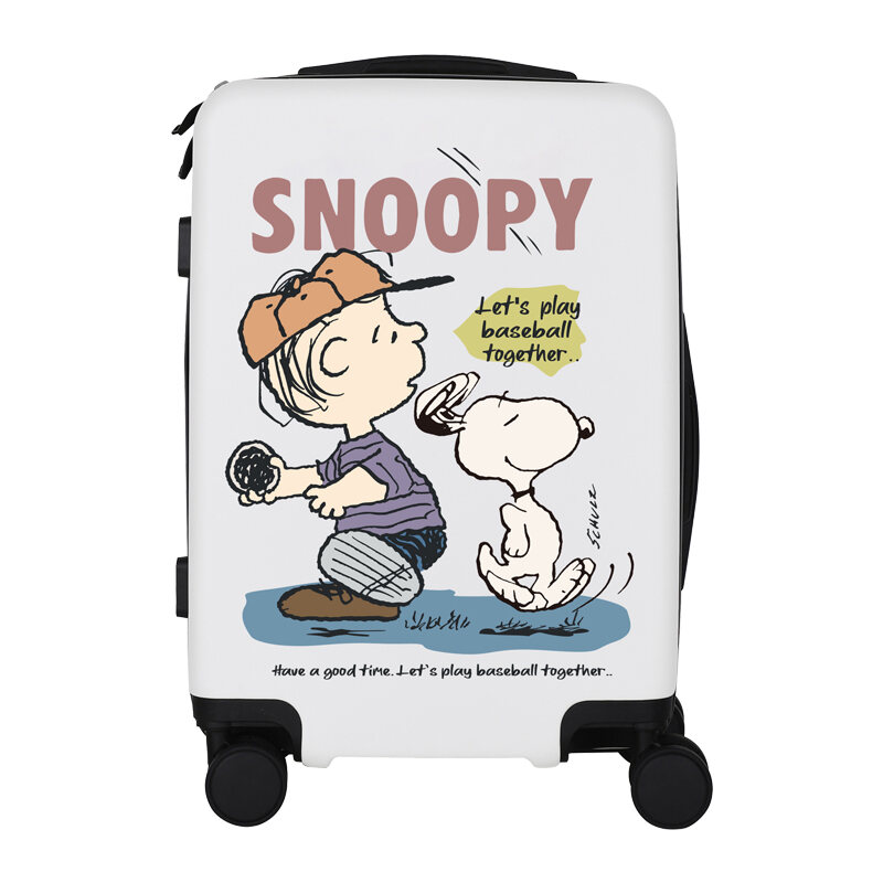 Luggage Men's and Women's 24Inch Boarding Bag Snoopy Trolley Case 2022