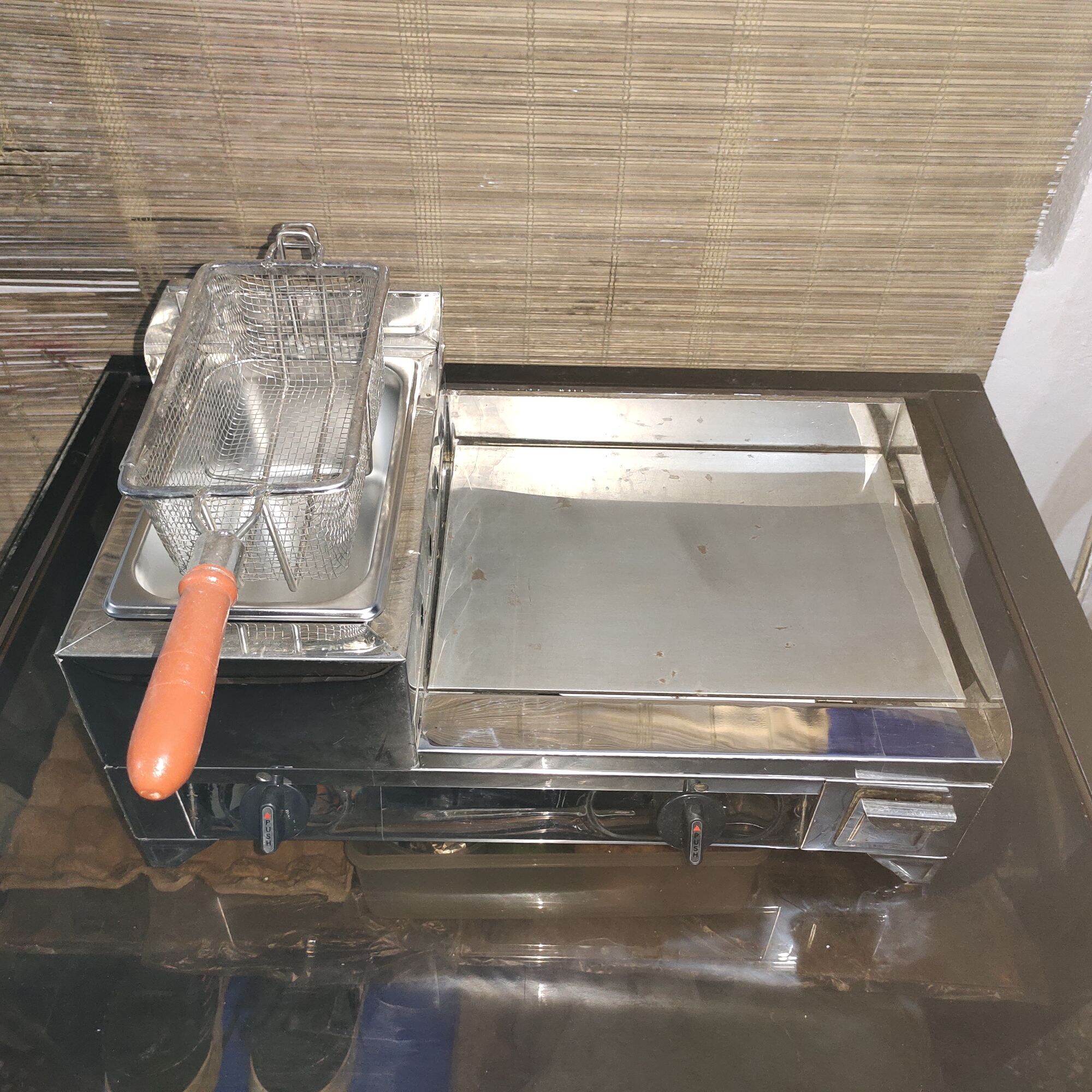 NONSTICK 2IN1 BURGER GRILLER WITH DEEP FRYER 12x14 Lazada PH