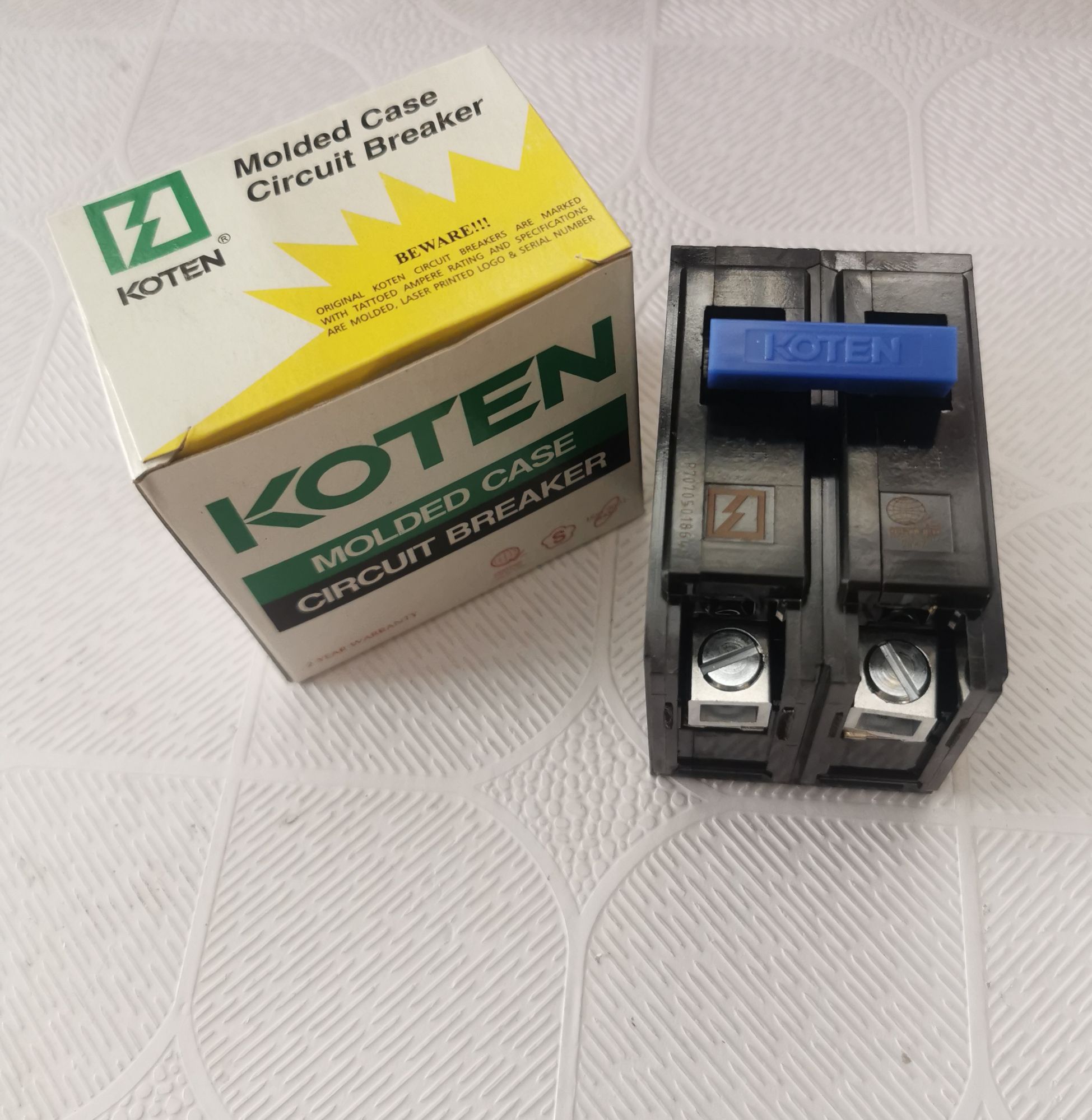 Koten Circuit Breaker Molded Case 2P Plug-in 15A,20A,30A,40A,60A,70A ...