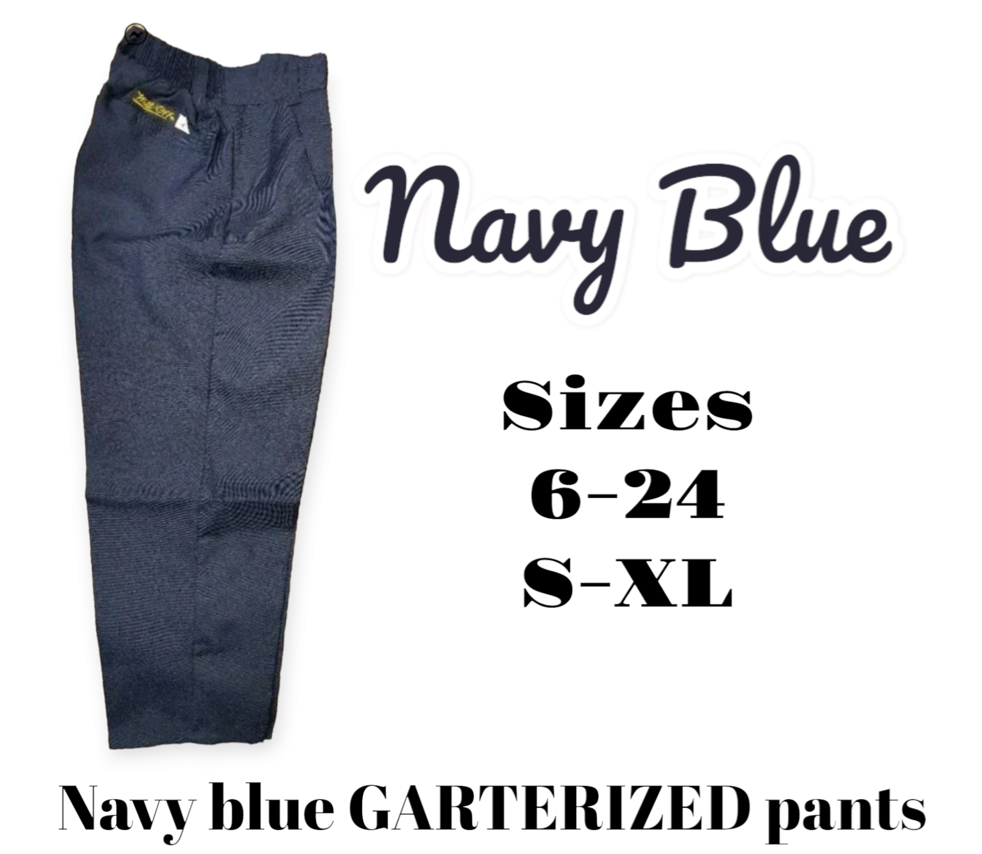 NAVYBLUE GARTERIZED PANTS SCHOOL UNIFORM Lazada PH