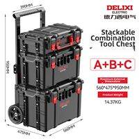 DELIXI | Combination Stackable Trolley Tool Box
