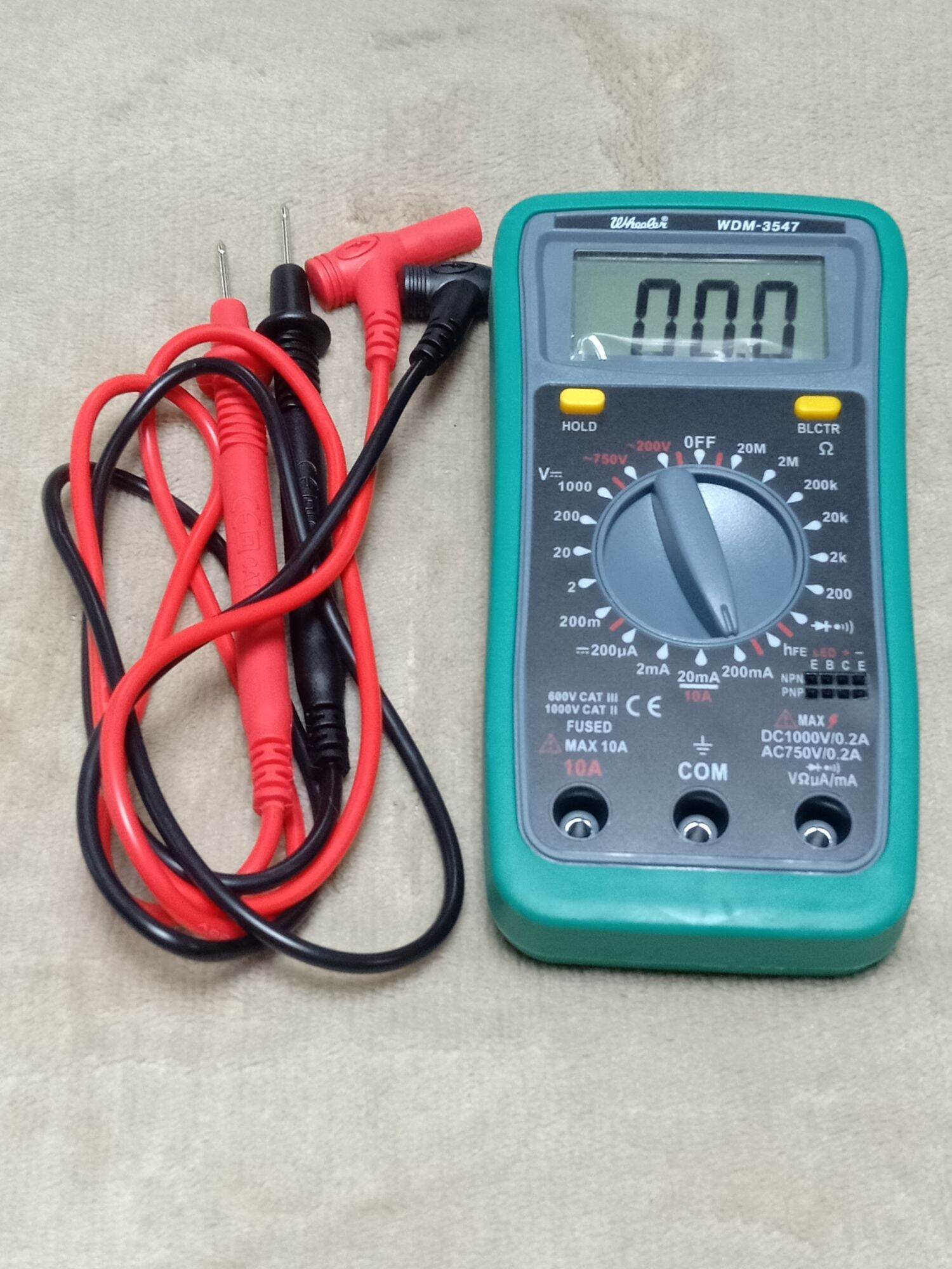 WHEELER DIGITAL CAPACITANCE TESTER WITH LIGHT Lazada PH