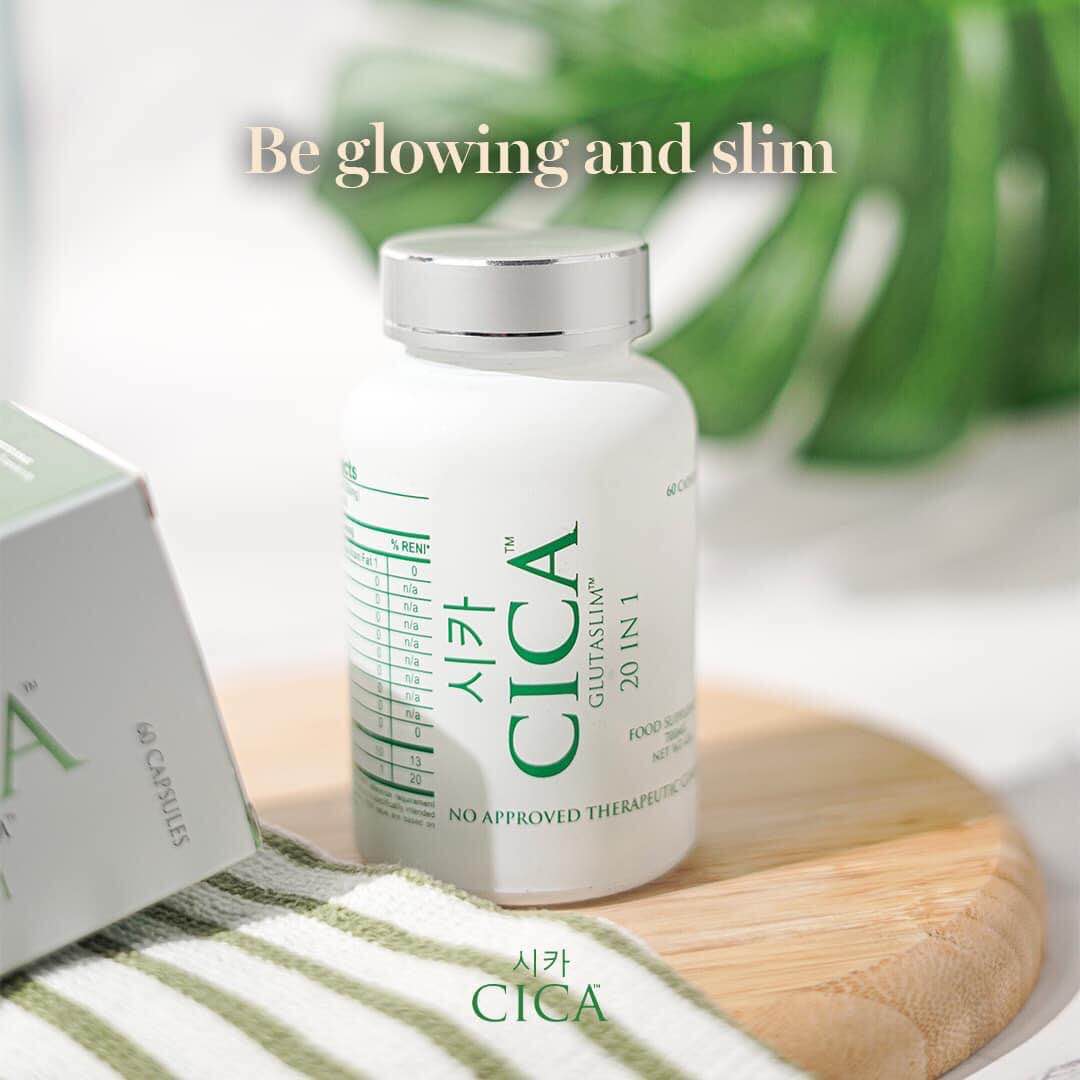 CICA Gluta Slim 20in1 700mg | Glutathione, Centella Asiatica, Oral  Sunblock, Slimming Detox (60 capsules) | Lazada PH