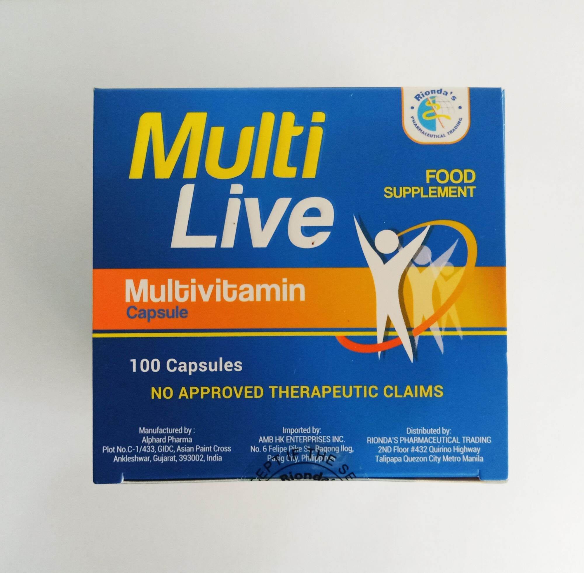 Multivitamins Capsule Multi Live 100's Lazada PH