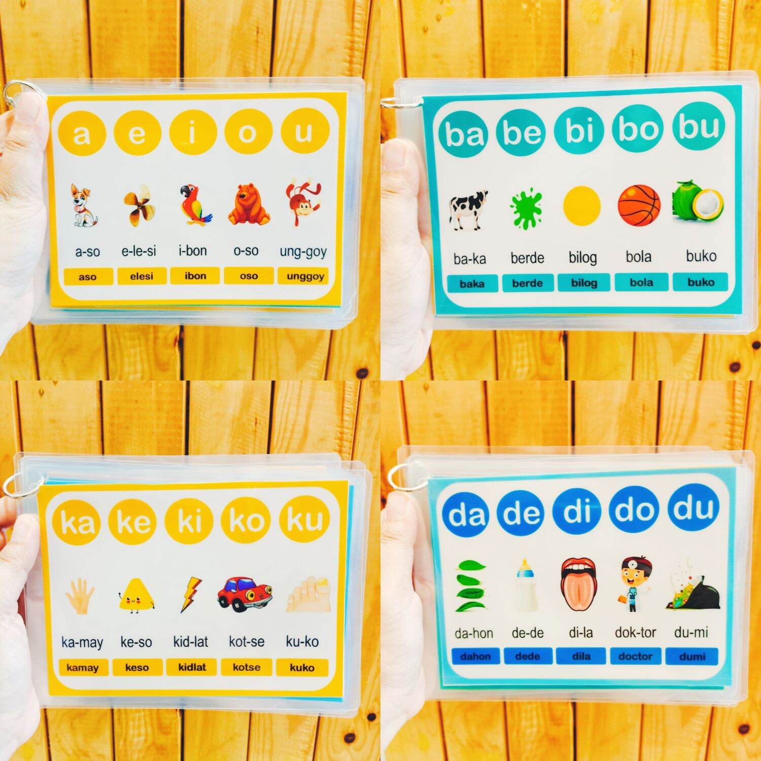 THICK BIG cards Abakada tagalog filipino flashcards laminated complete ...