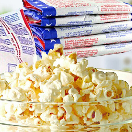 Butter Flavored Microwave Popcorn Corn Kernels Snacks Good Color Series ...