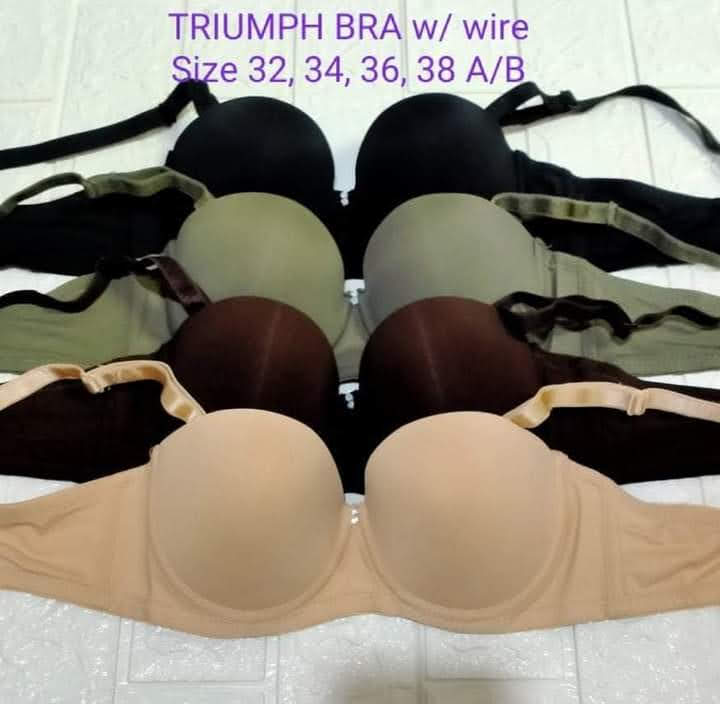 Super padded Triumph bra with wire onhand sizes 34 to 48
