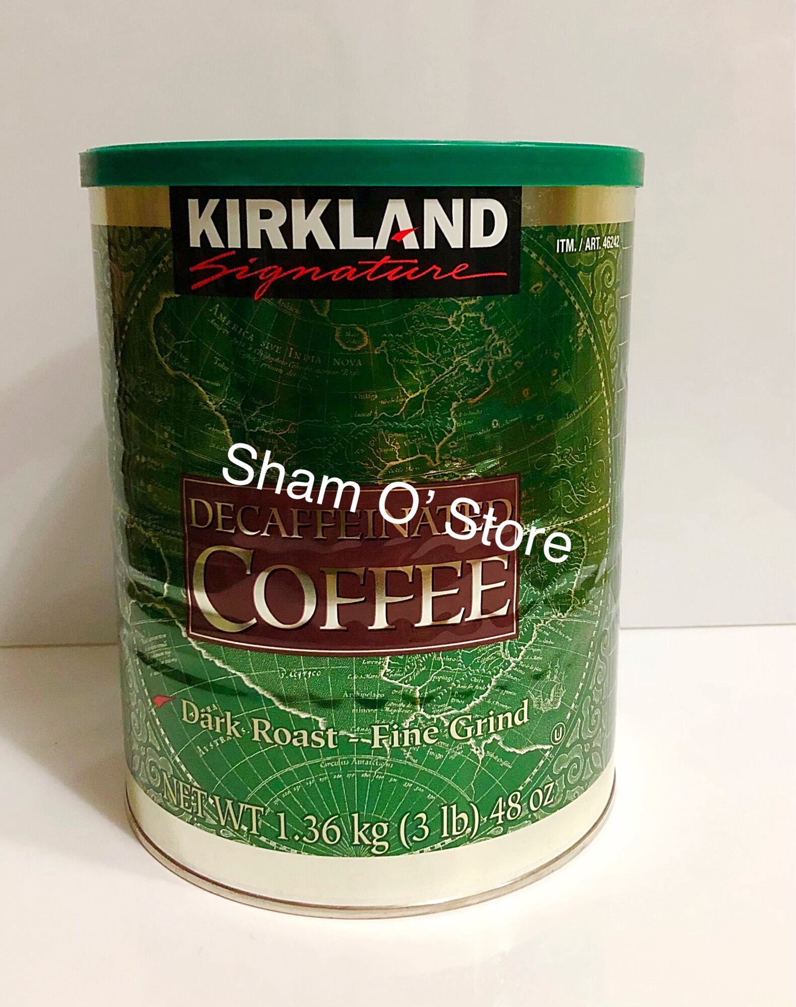 Kirkland Signature Decaffeinated Coffee Dark Roast Fine Grind 1.36Kg (3 lb) 48 oz Lazada PH