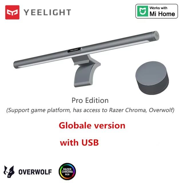 Yeelight | YEELIGHT Screen Bar Pro Smart PC USB Monitor Hanging Light Eye Protection RGB Lighting For Mi Home Google Alexa App Control