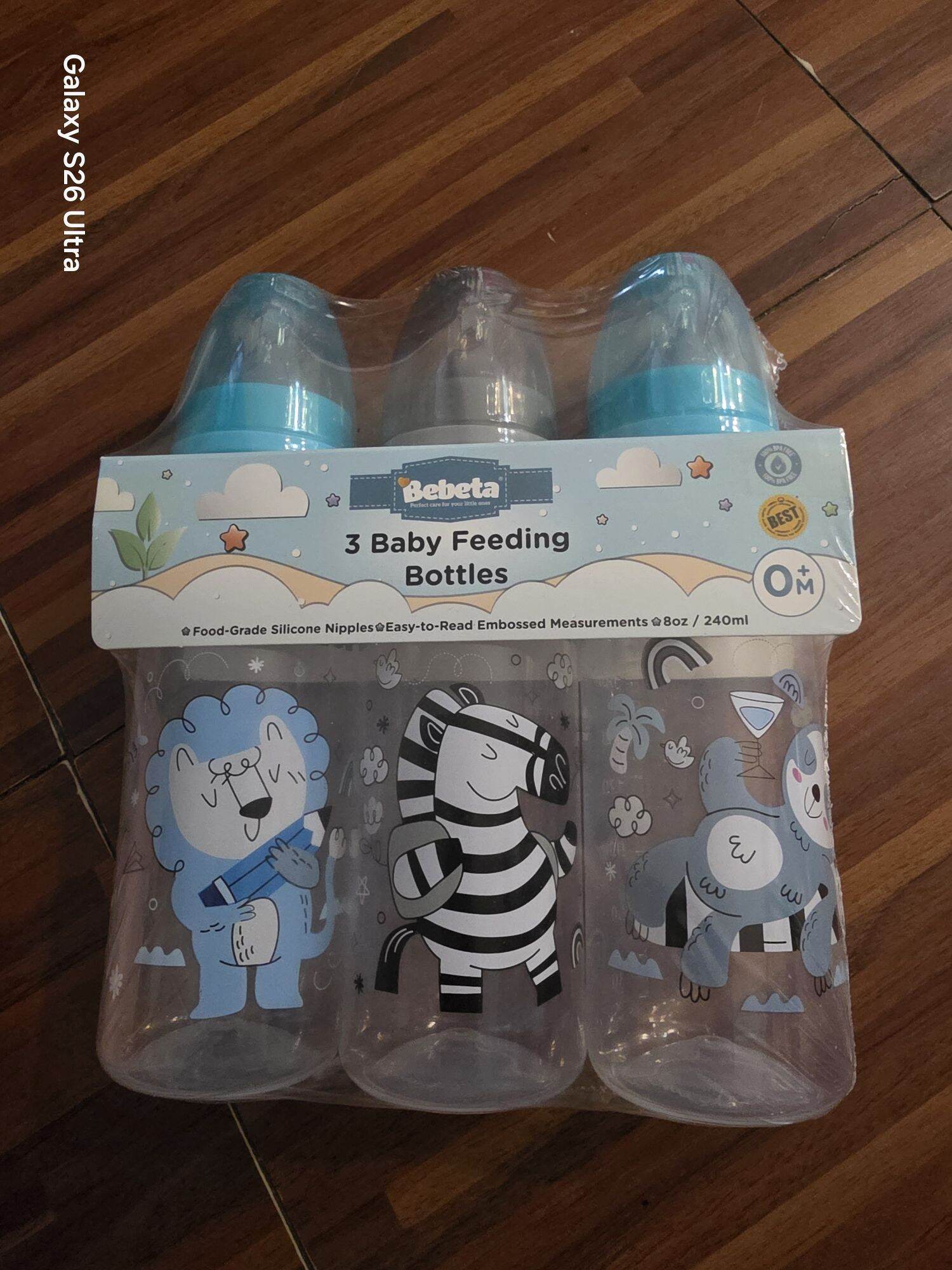Bebeta 8oz/240ml feeding bottle #313 w/measuring cap
