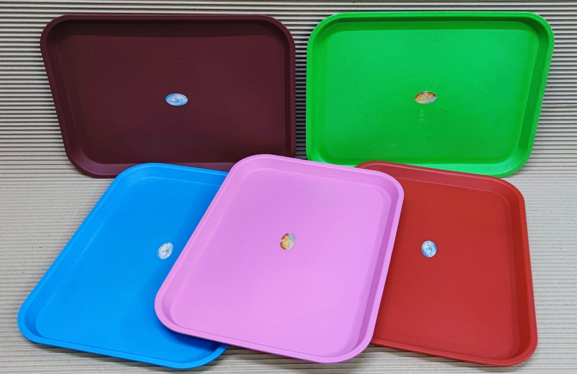 FANTASY Acrylic Serving Tray with Handle Plastic Food Serving