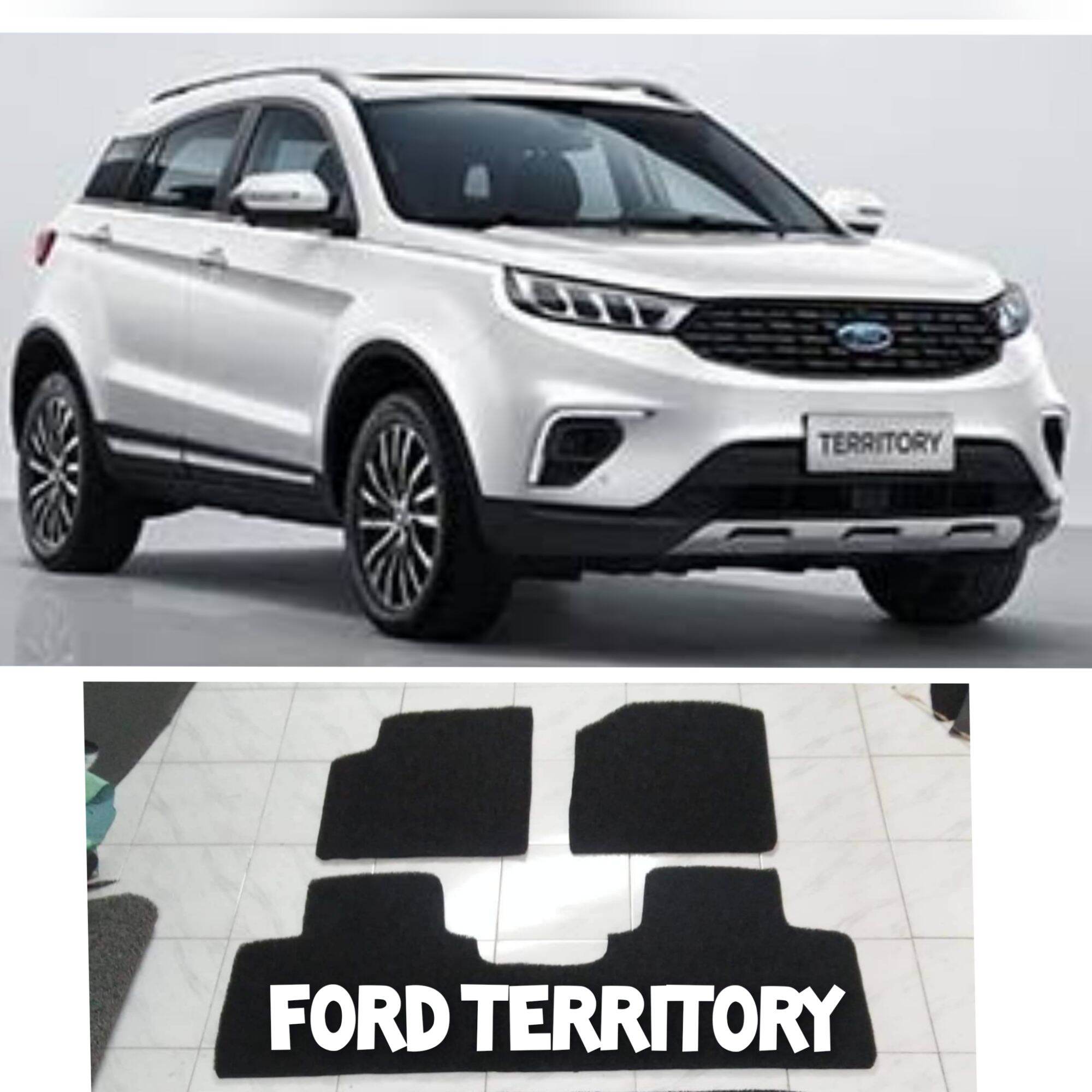 Ford Territory nomad rubber car mat with piping Ford Territory Custom