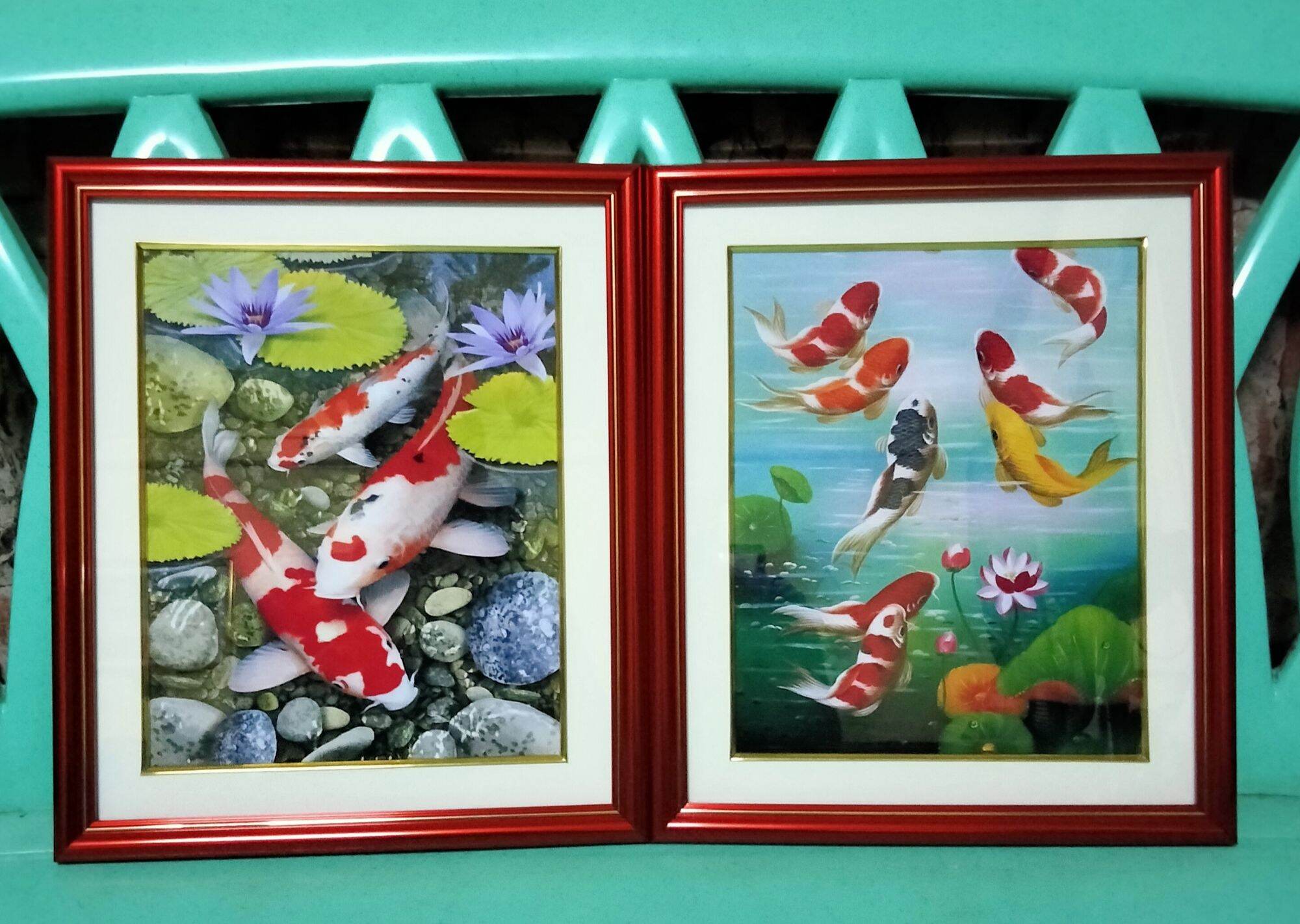 Lucky Koi Frames Wall Decor Lazada PH