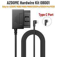 AZDOME Hardwire Kit OBD for AZDOME M550 M300S Dash Cam Parking Cable Micro USB Port/Mini USB Port/Type C Port 24H Parking Monito