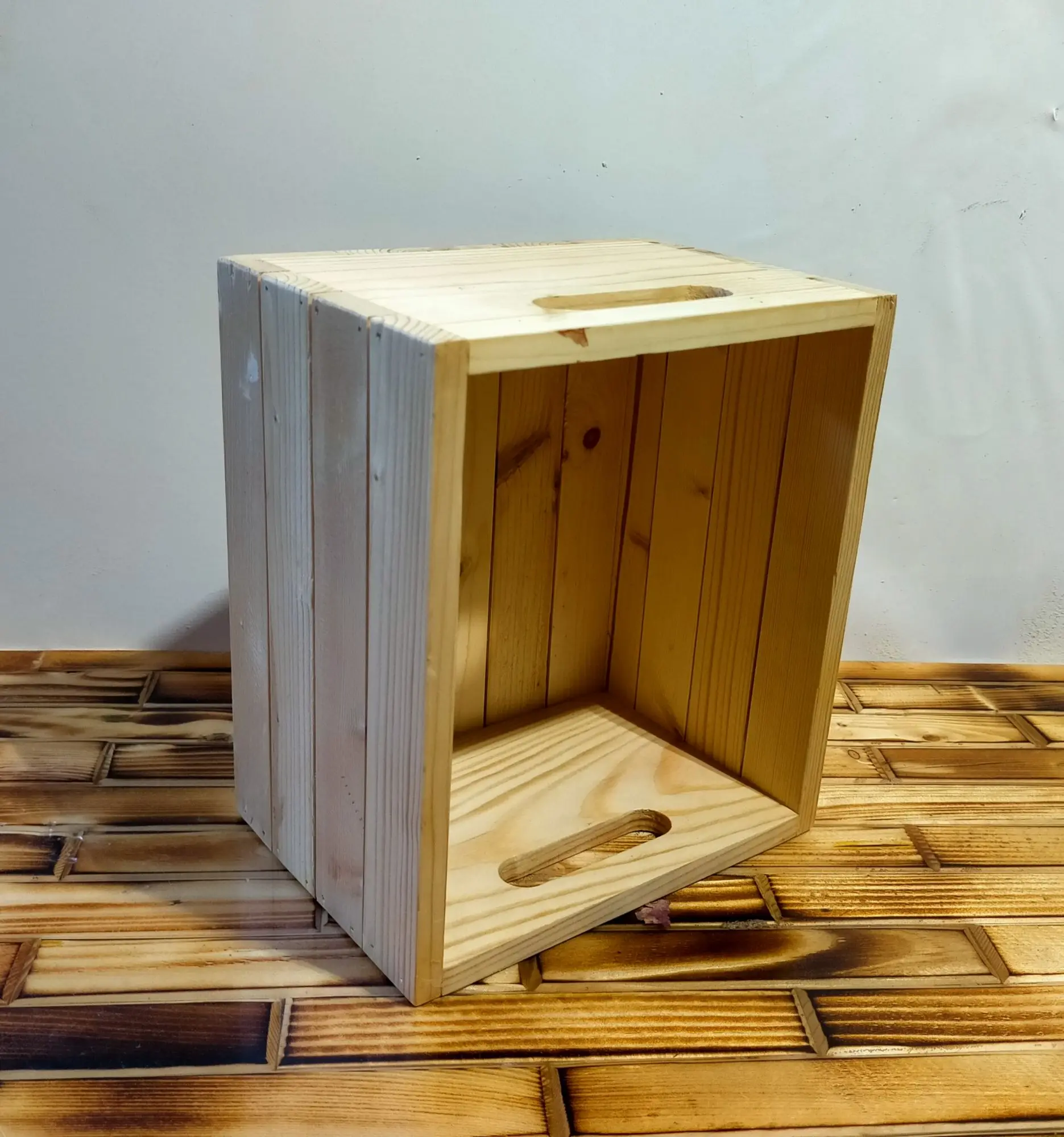 Wooden Crate Box (small)Organizer Container Storage Bin