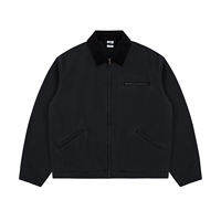 idlt | Vintage Washed Loose Fitting Thick Jacket 15oz
