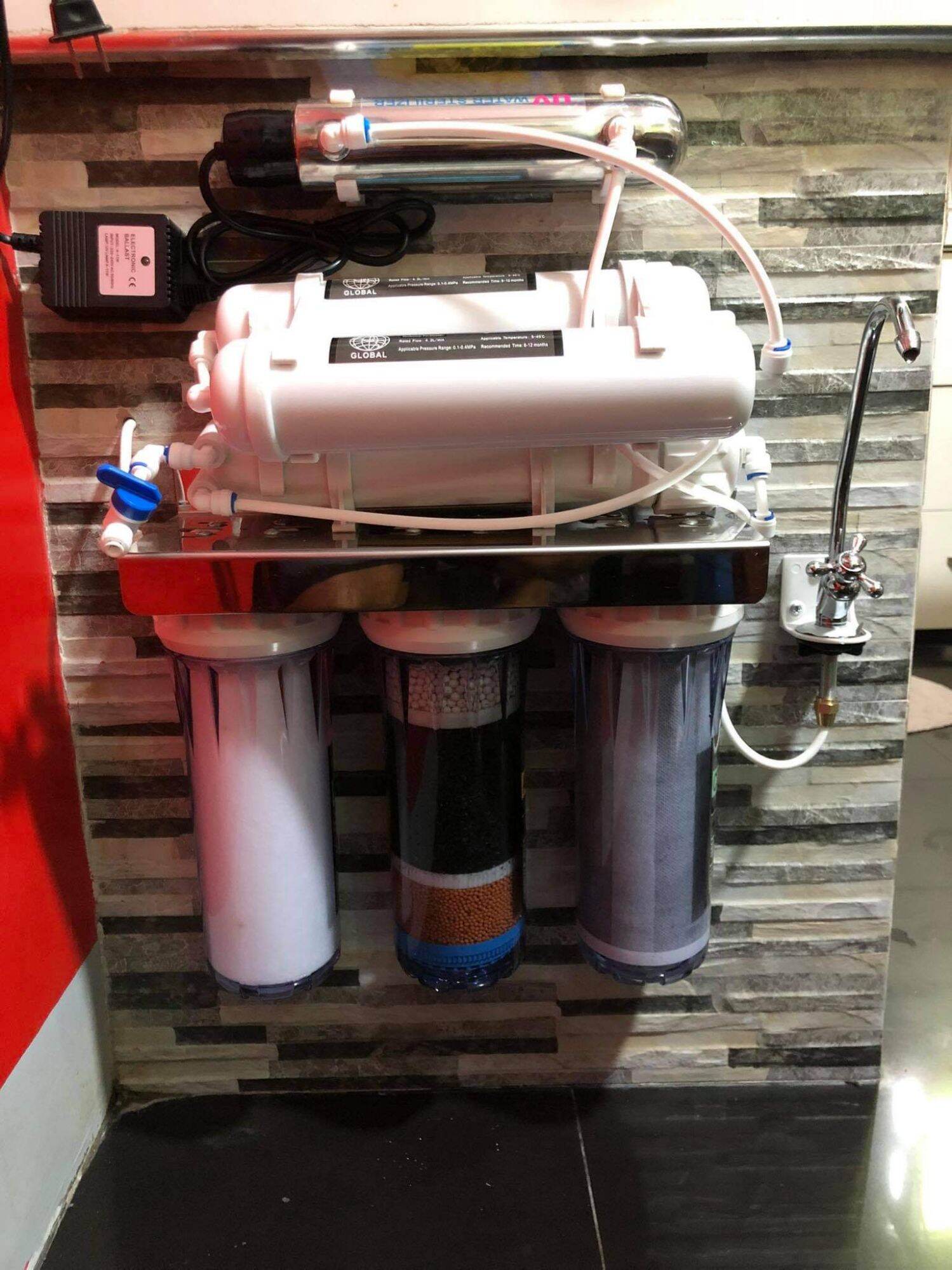 Alkaline Water Purifier Ultra Filtration System with UV Light