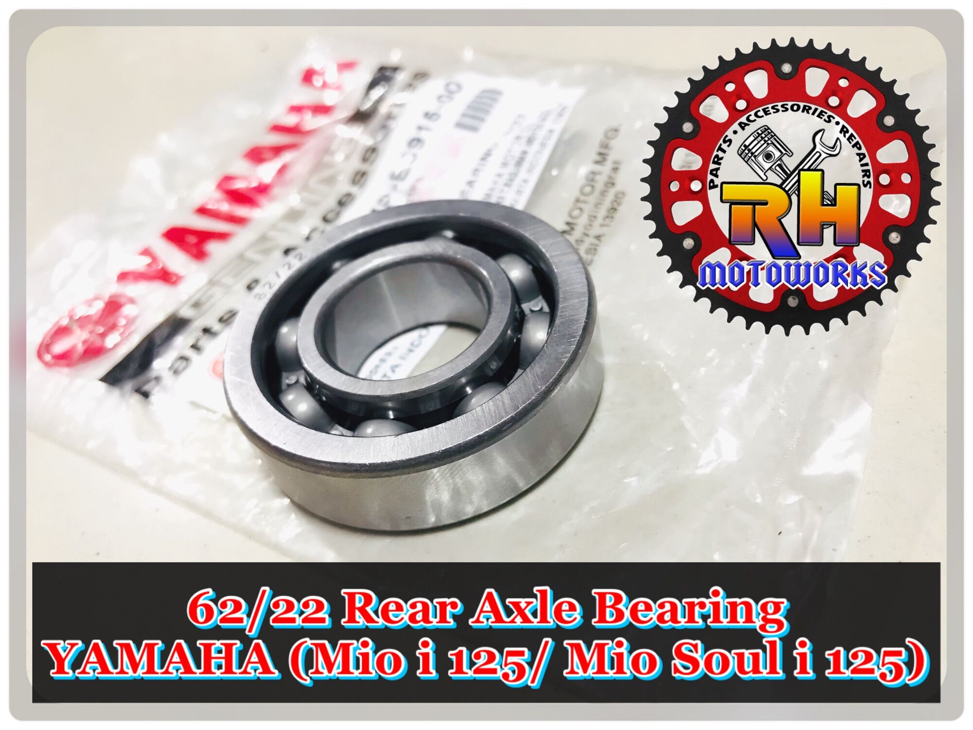 62/22 YAMAHA GENUINE Rear Axle Bearing for Mio i 125/ Mio Soul i 125 ...